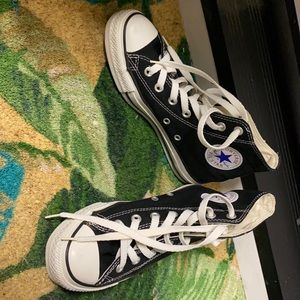 Black High-Top Converse Shoes